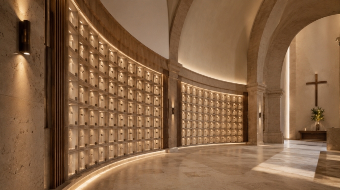 Criptas modernas para parroquias: cómo diseñar nichos que se integren a la arquitectura del templo