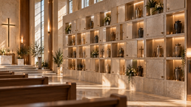 ¿Cómo se llama donde guardan las cenizas en una iglesia? Nichos, columbarios y dónde encontrarlos